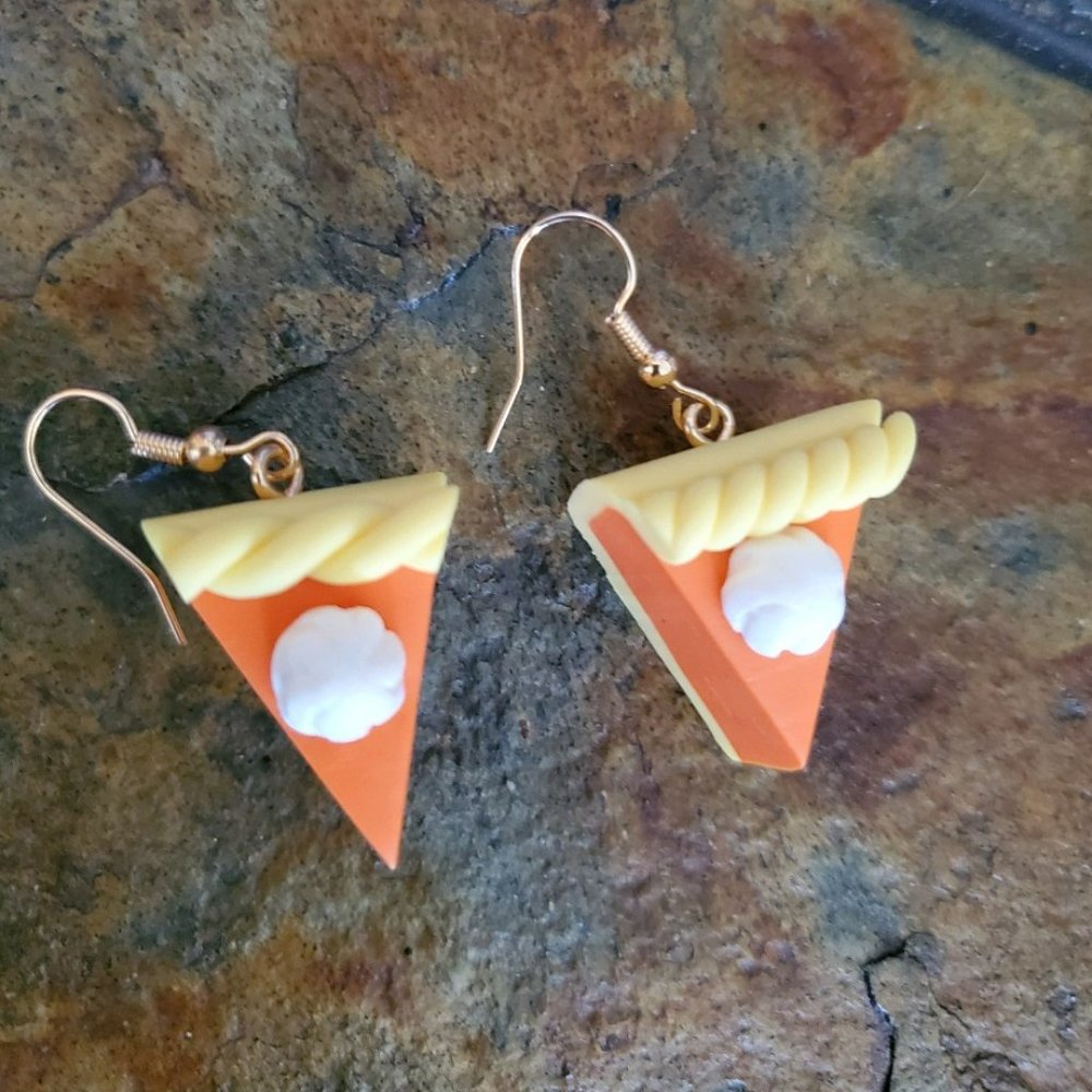 Pumpkin Pie Polymer Clay Earrings